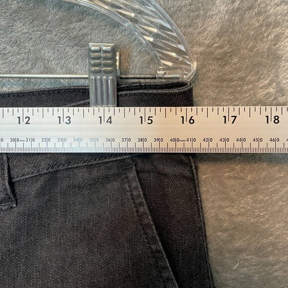 Talbots Women Classic Mid Rise Dark Gray Bootcut Stretch Denim Jean Trouser 10P - Picture 9 of 13